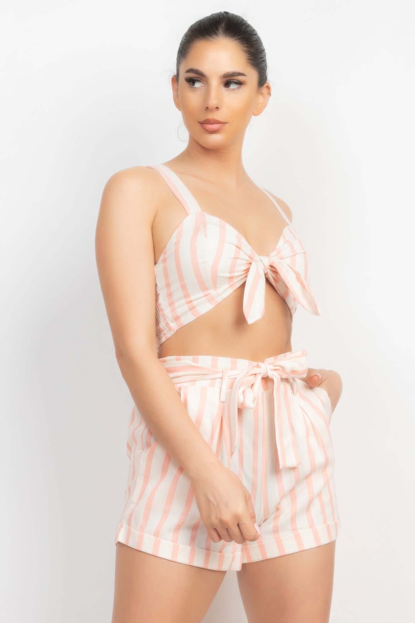 Sweet Peach Shorts Set